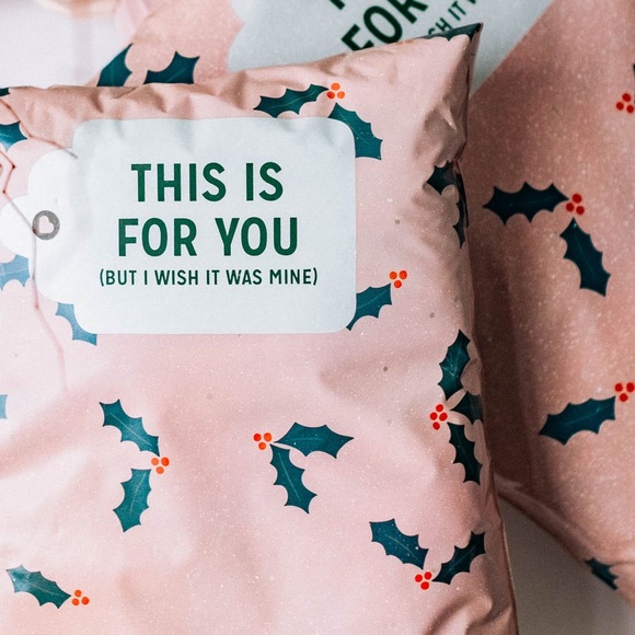 Better Packaging Co | POLLAST!C Poly Mailers (Pink/Festive) | 10 Pack - Picture 3 of 3